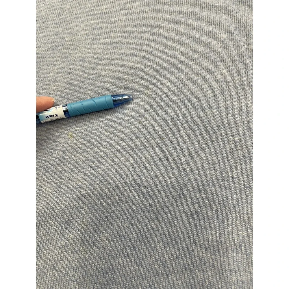 Jos A Bank Mens M 100% Cashmere V-Neck Pullover Sweater‎ Light Blue Stain
